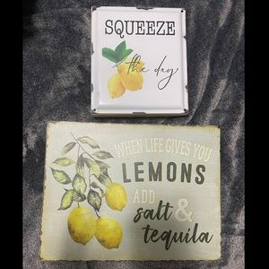 Kitchen decor signs 🍋
